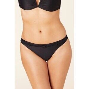 Andie Swim The Riviera Bikini  Bottom Black Buckle Belt Size M NWT